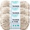(3 Pack) Lion Brand Wool-Ease Thick & Quick Yarn - Oatmeal